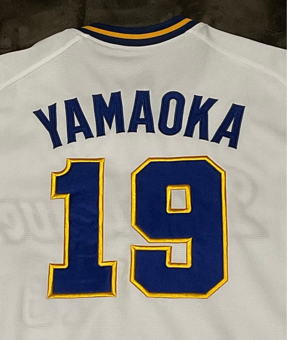 オリックス・バファローズ（ブルーウェーブ）　山岡泰輔　レプリカユニフォーム XO