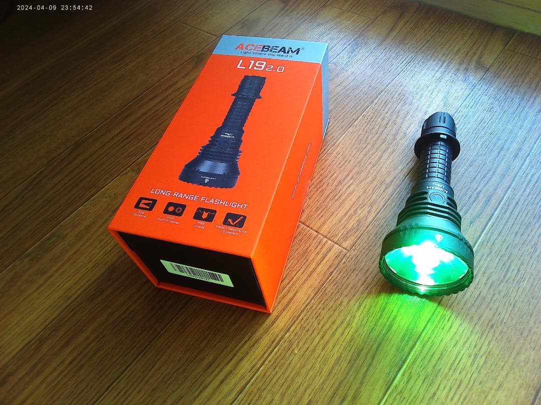 ACEBEAM L19 2.0 グリーン LED