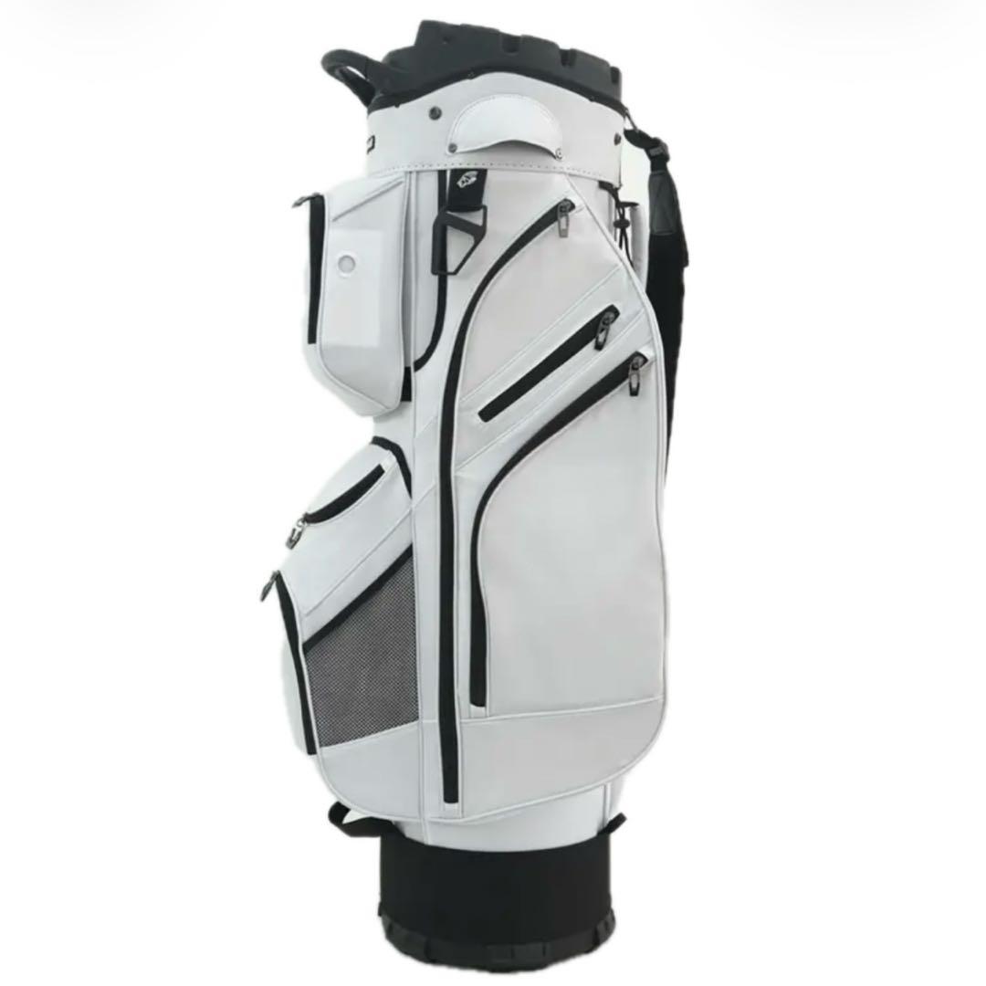 LIVSINGOLF 14分割 キャディバッグ エルゴデザイン ホワイト