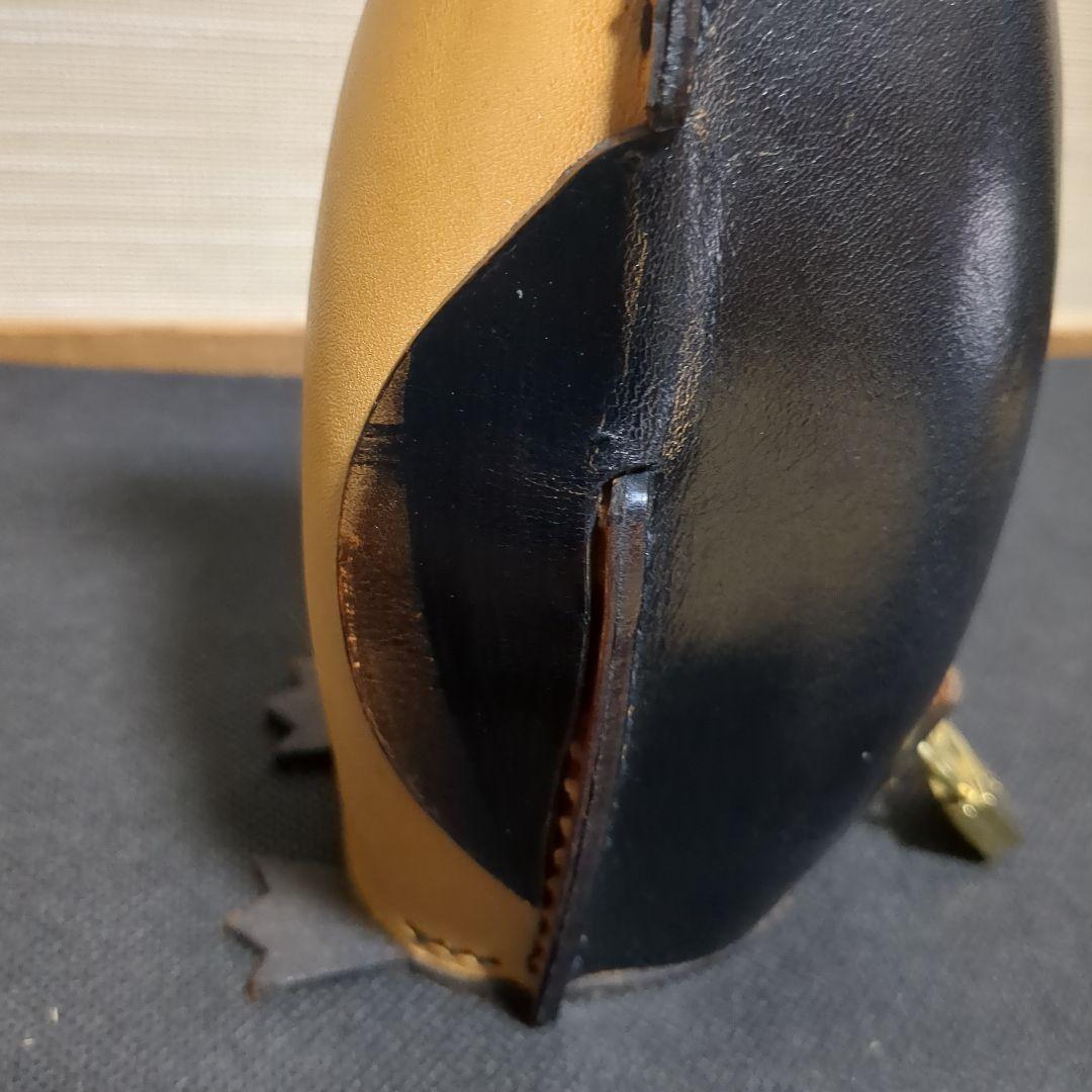 廃盤　鴻池製作所　レザークラフト　ペンギン　貯金箱　鍵付き