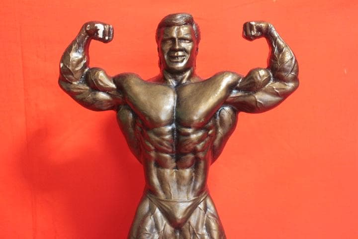 ☆ボディビルダー像 マッスル 筋肉美　★難有り（塗装剥がれ）特価現品限り！