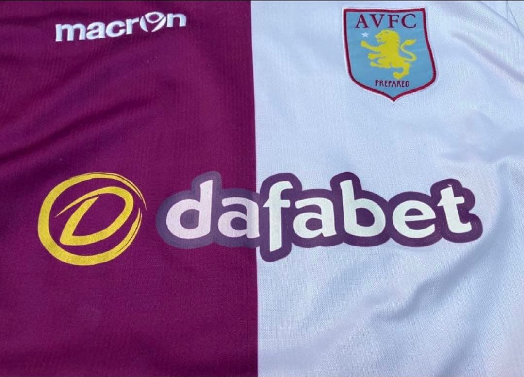 【超希少 美品】macron xアストンヴィラ アウェイユニフォーム XL