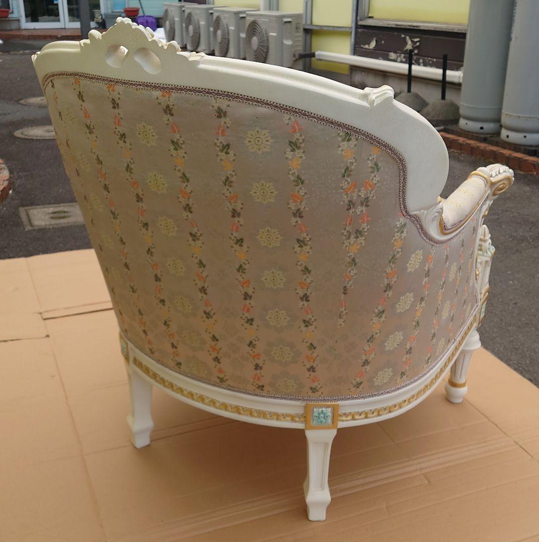 最終値下げ！最高級！美品！イタリアロココ家具【シリック】1人掛けソファ
