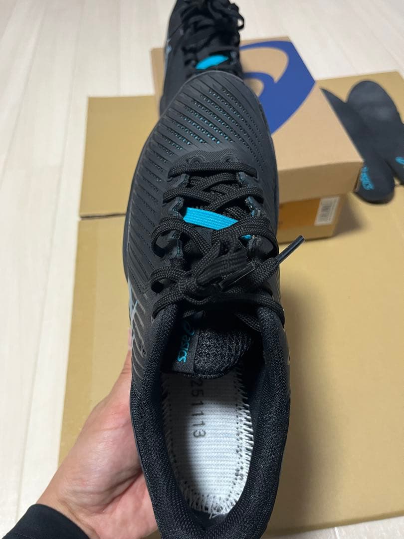 ASICS PRESTIGE NEO OC 25.0cm ブラック/ブルー