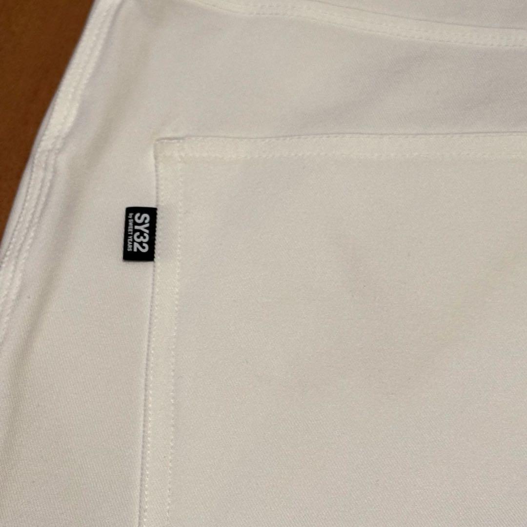 ロングパンツ　ホワイト　サイズS メンズ　ゴルフ　私服にも！　ストレッチ　春夏秋