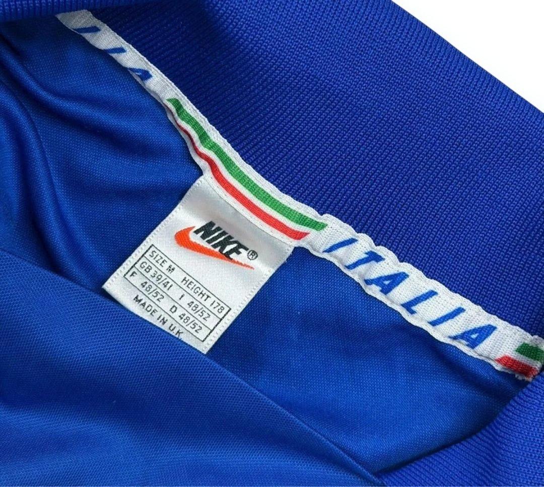 96年 NIKE ナイキ サッカー イタリア代表 ホーム 長袖 ユニフォーム M
