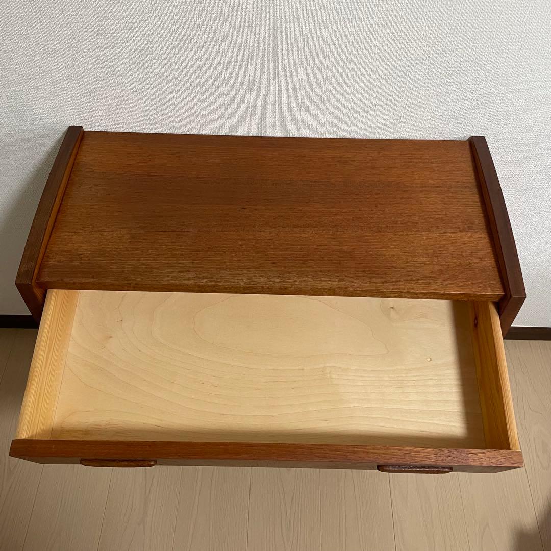 北欧　ヴィンテージ　3段チェスト　チーク