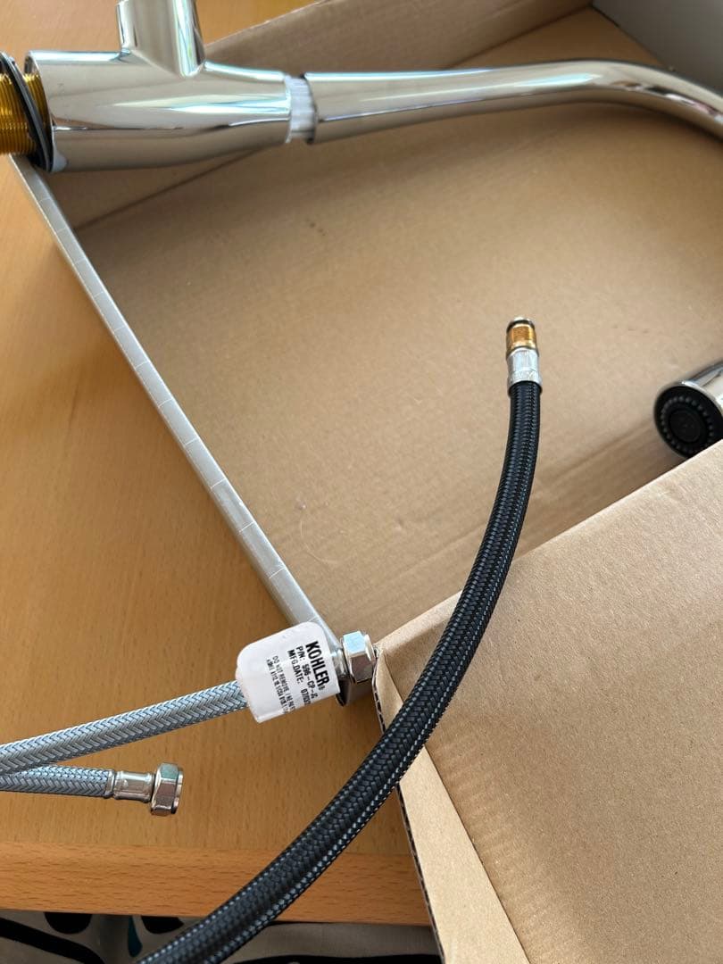 Kohler クロム仕上げ キッチン蛇口
