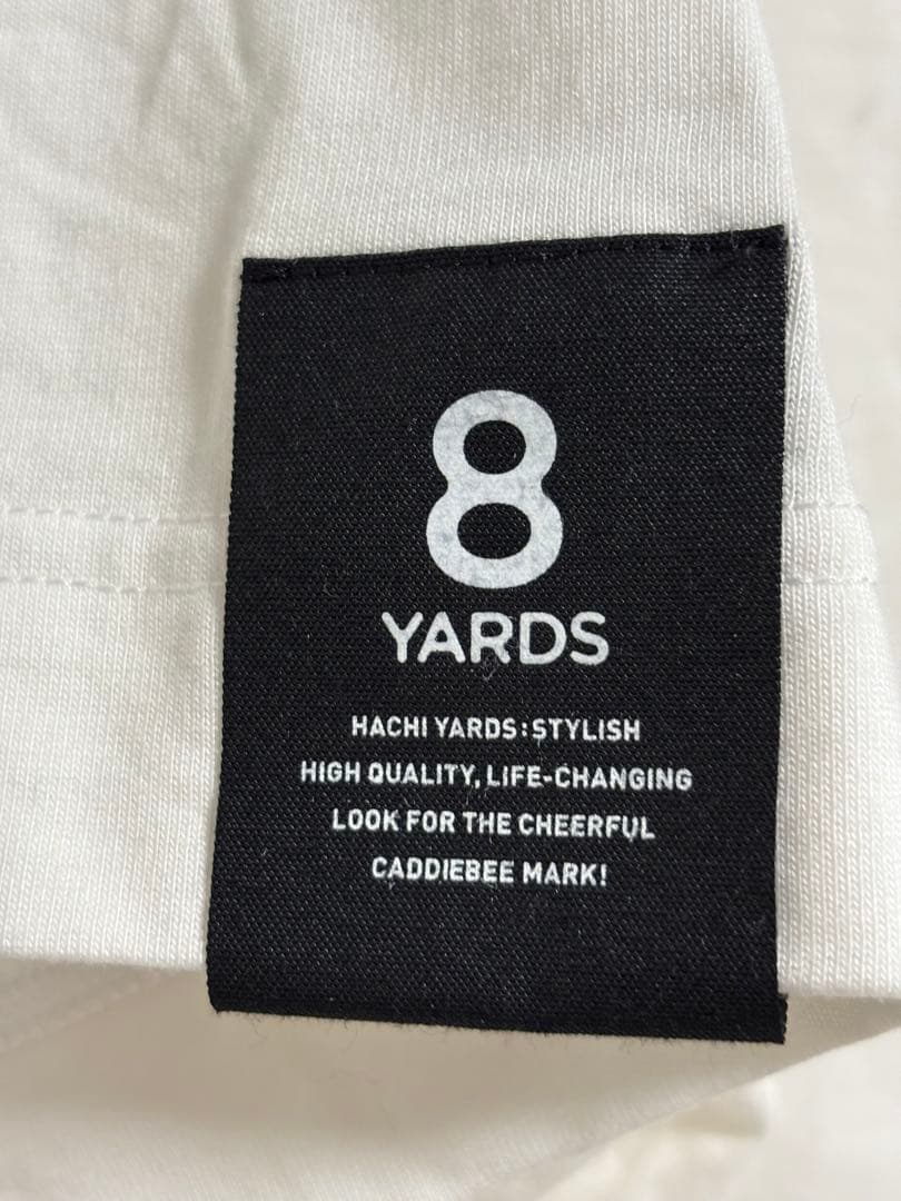 8YARDS ホワイト Tシャツ Lサイズ　ハチヤーズ