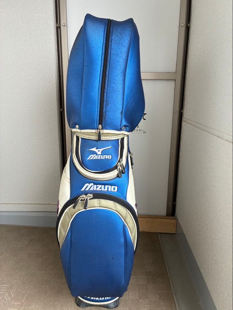 【ツカさん専用】Mizuno キャディバッグ 青/白　ツアーモデル