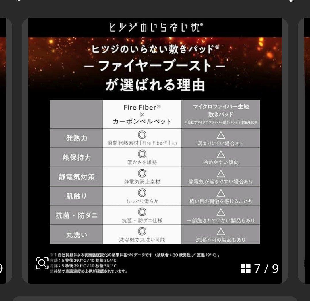 ヒツジのいらない敷きパッド　ファイヤーブースト