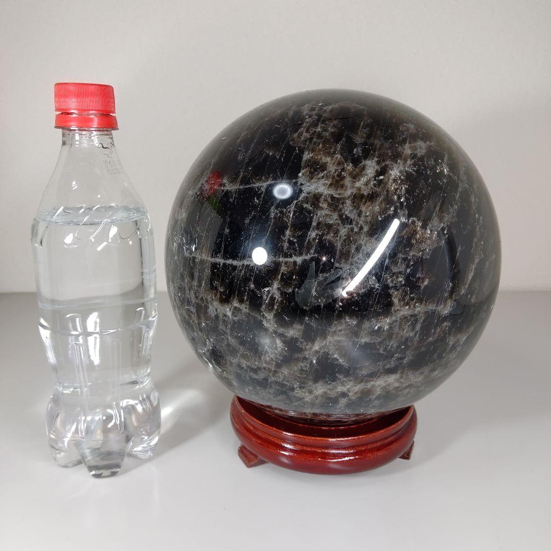 ☆純天然モリオンスフィア黒水晶丸玉10,7KG♬天然石パワーストーンコレクション