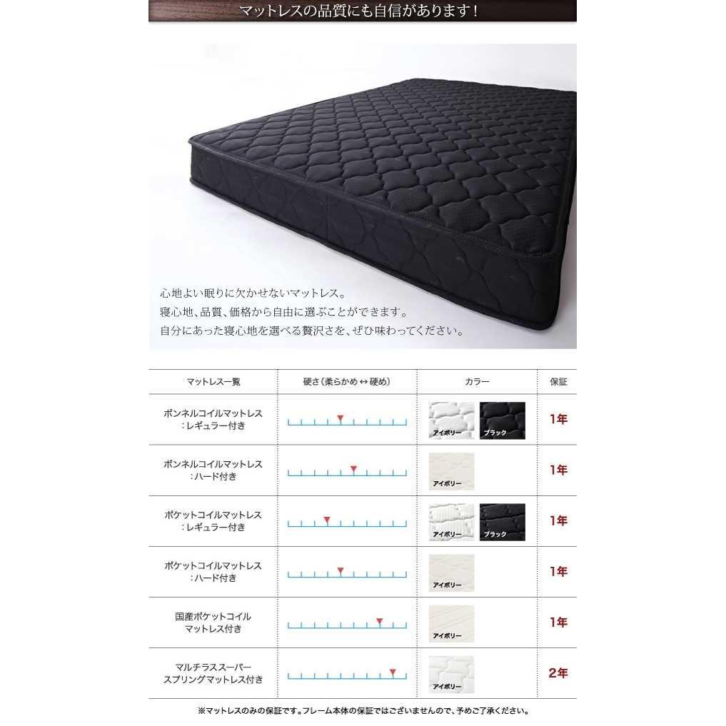 今だけ特価！大人気　マットレス付きフロアベッド　セミダブル