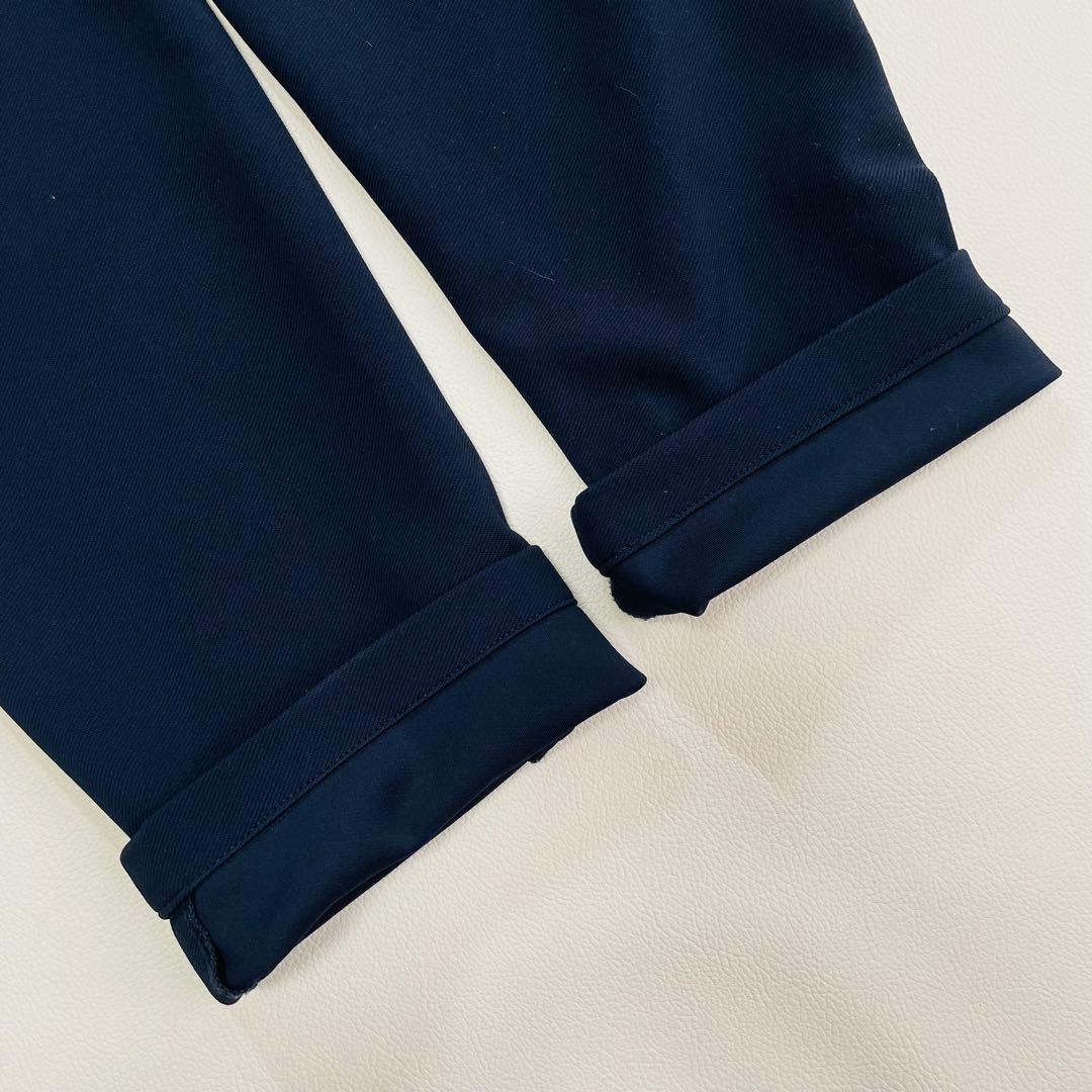 6491【美品】ビームスゴルフ　ロングパンツ　パープルレーベル　ネイビー