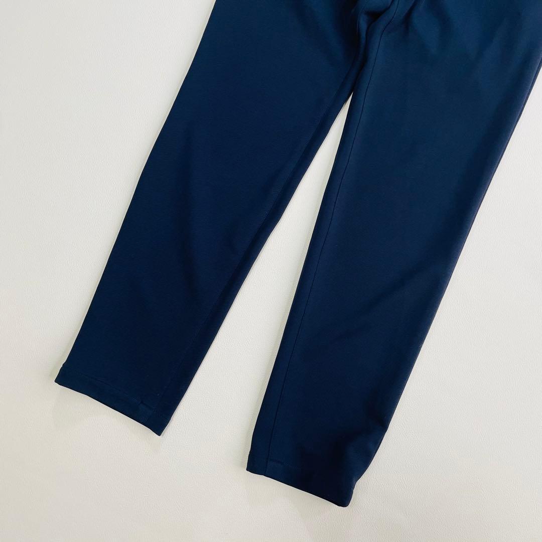 6491【美品】ビームスゴルフ　ロングパンツ　パープルレーベル　ネイビー