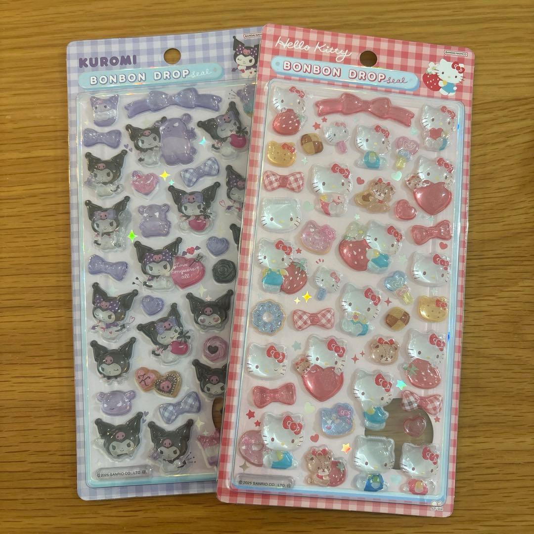 【国内正規品】ボンボンドロップシール & mini サンリオ　5枚セット