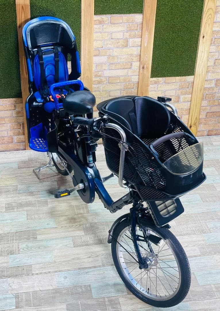 ネイビー 大容量 パナソニック 子供乗せ電動アシスト自転車 ZH3204