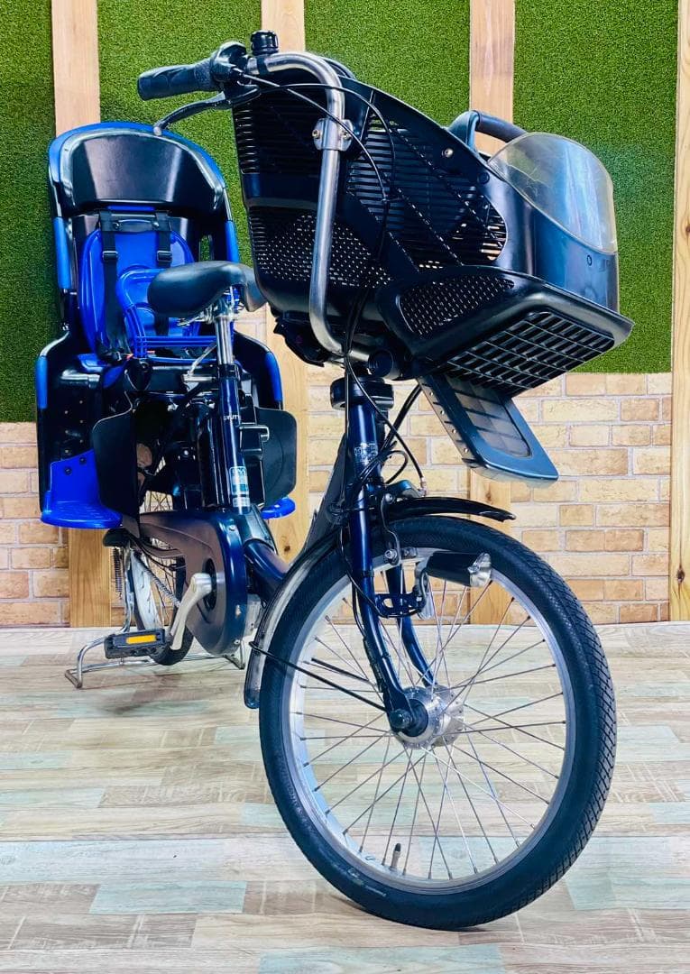 ネイビー 大容量 パナソニック 子供乗せ電動アシスト自転車 ZH3204