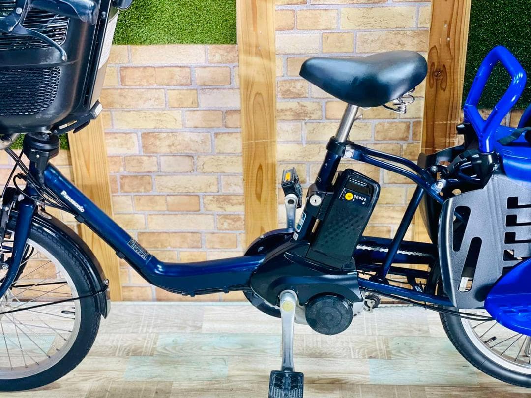 ネイビー 大容量 パナソニック 子供乗せ電動アシスト自転車 ZH3204