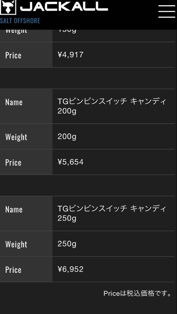 ビンビンスイッチキャンディTG250g 200g