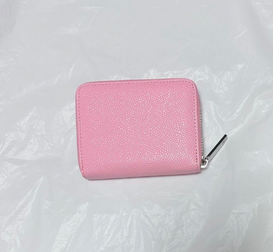 CHANELノベルティ ケースピンクシルバー金具新品