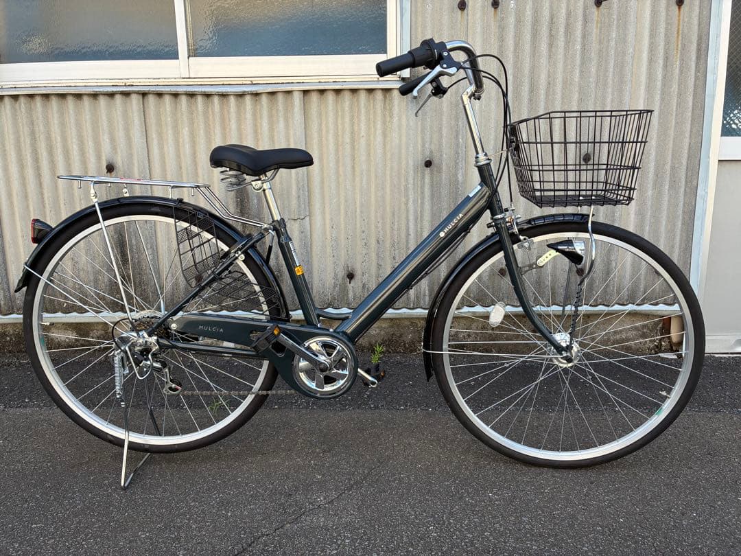 ミ*キ様 シティサイクル 女性用 グレー バスケット付き