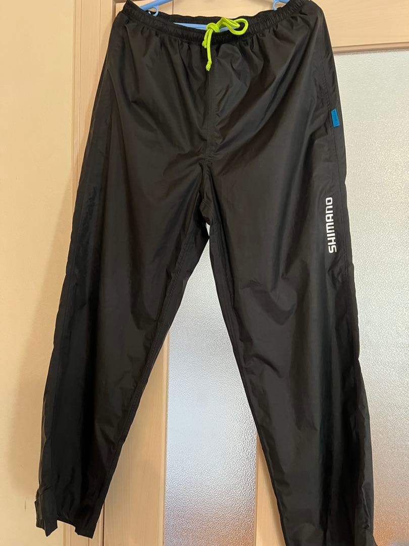 美品！シマノ　レインウェア　上下セットＬ