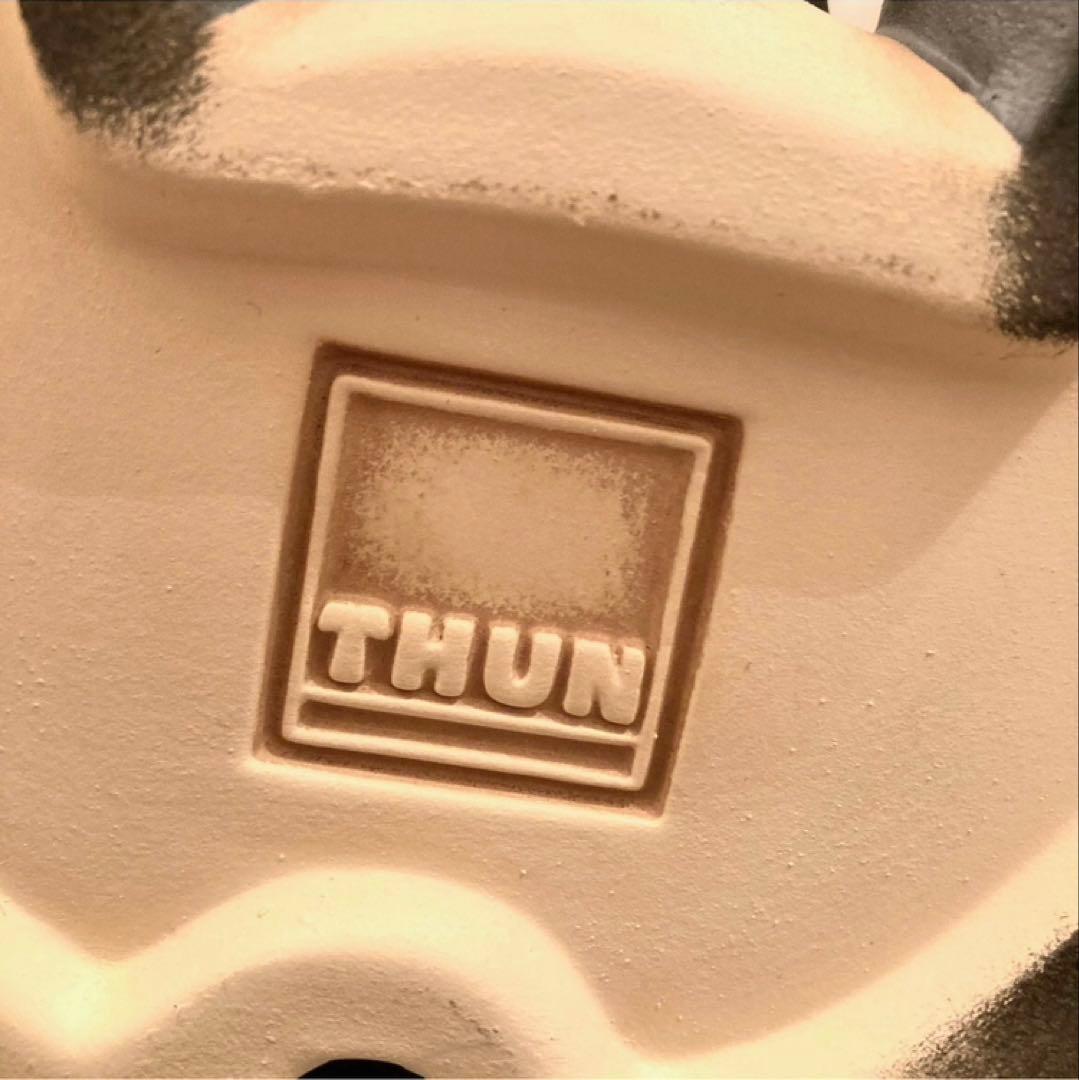 イタリア製　THUN パンダ　向日葵　フィギュリン　置物　人形　陶器　陶磁器