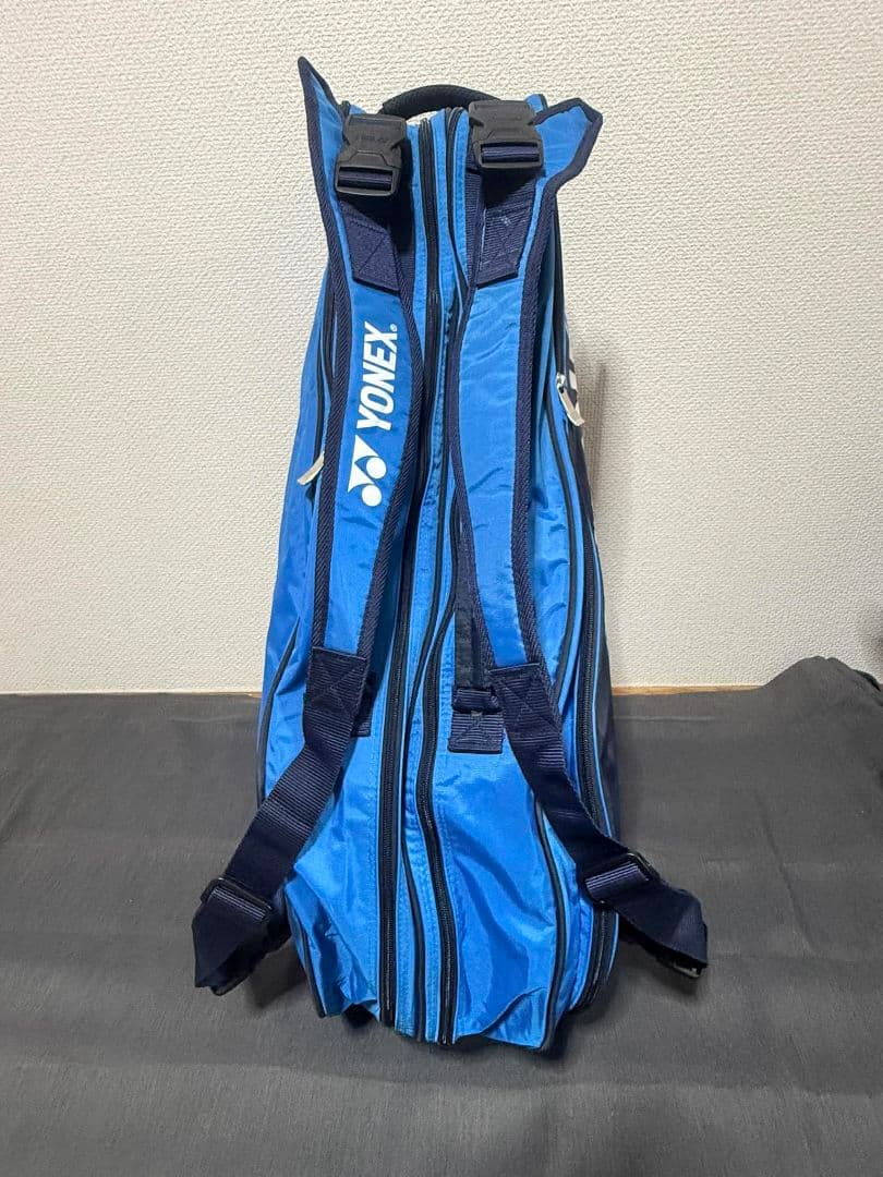 【期間限定】YONEX ラケットバッグ ブルー ショルダー付き 状態良好