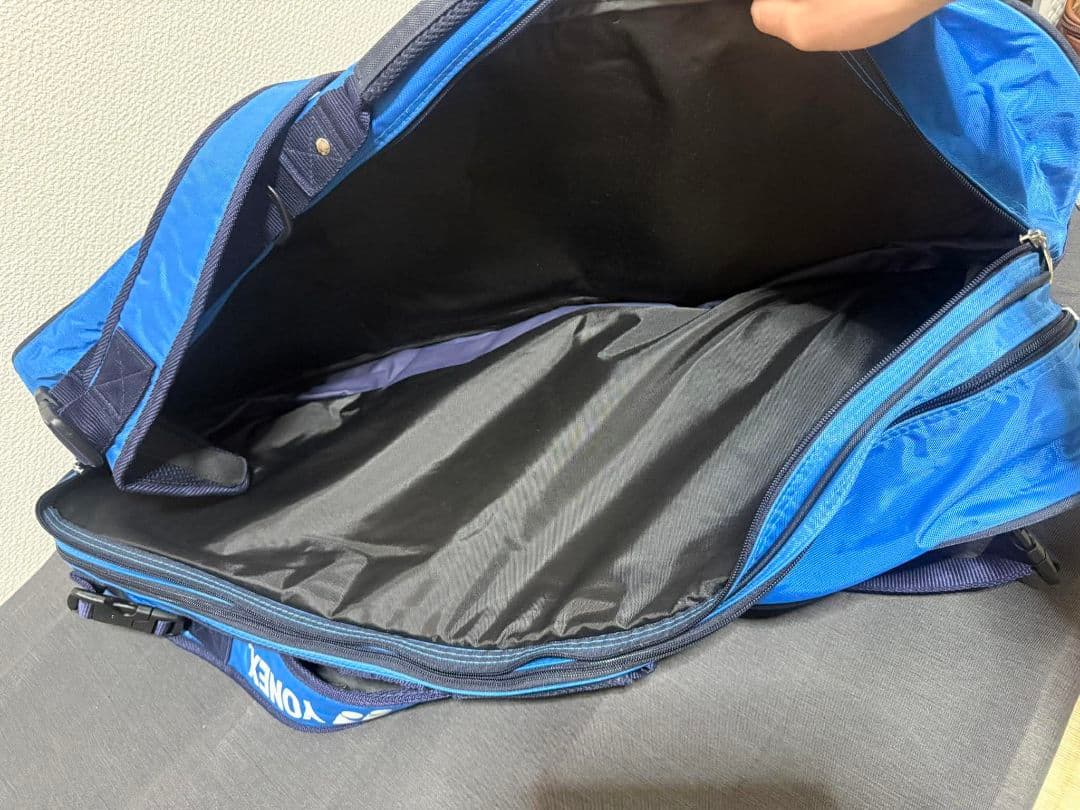 【期間限定】YONEX ラケットバッグ ブルー ショルダー付き 状態良好