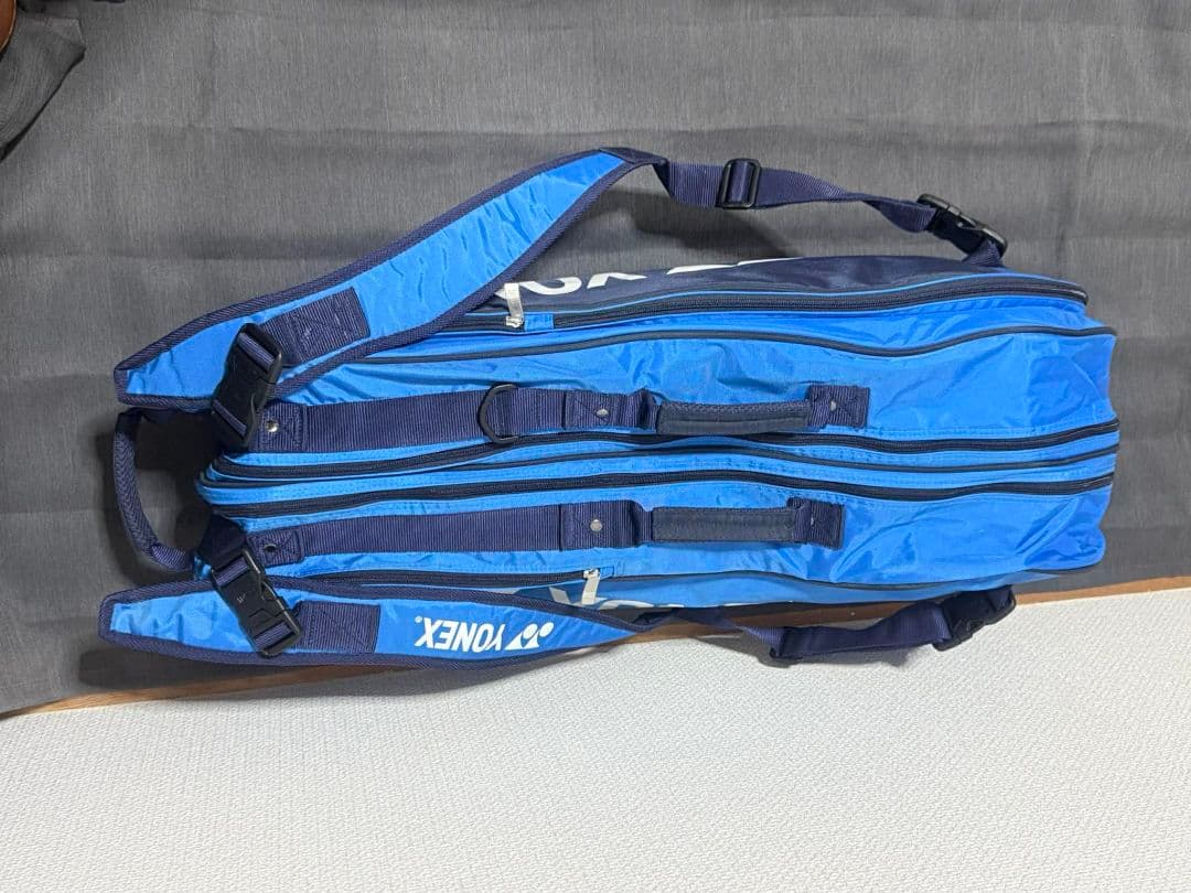 【期間限定】YONEX ラケットバッグ ブルー ショルダー付き 状態良好