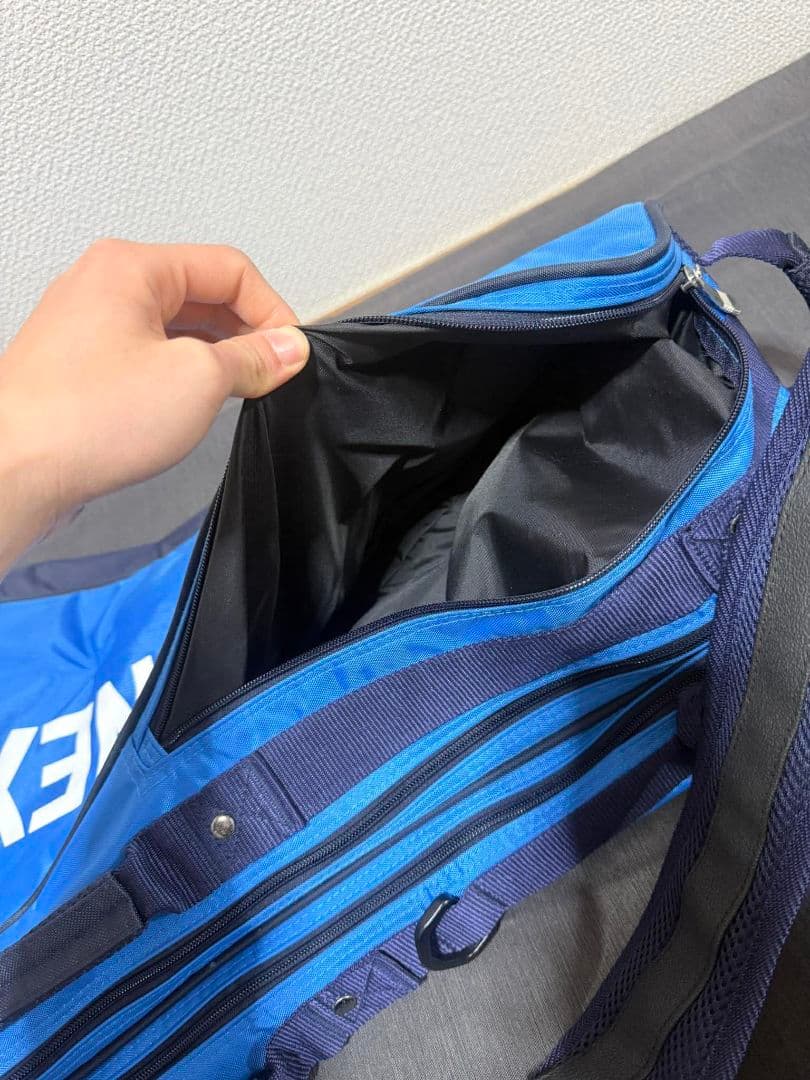 【期間限定】YONEX ラケットバッグ ブルー ショルダー付き 状態良好