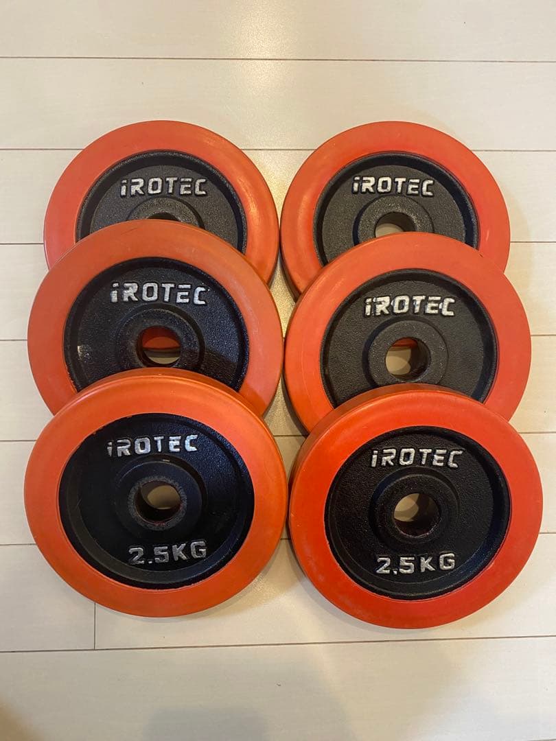 iROTEC ダンベルプレート 2.5KG 6枚セット