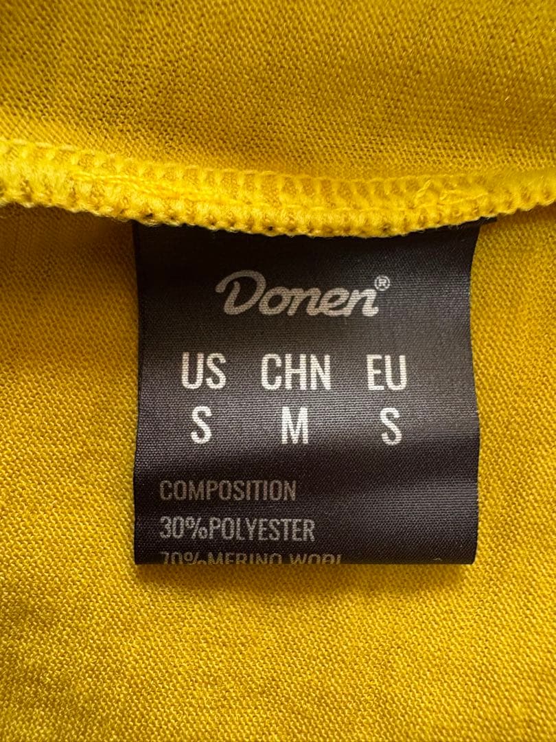 Donen サイクルジャージ S イエロー
