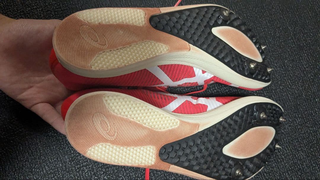 ASICS　コスモレーサーレッド スパイクシューズ 陸上競技用