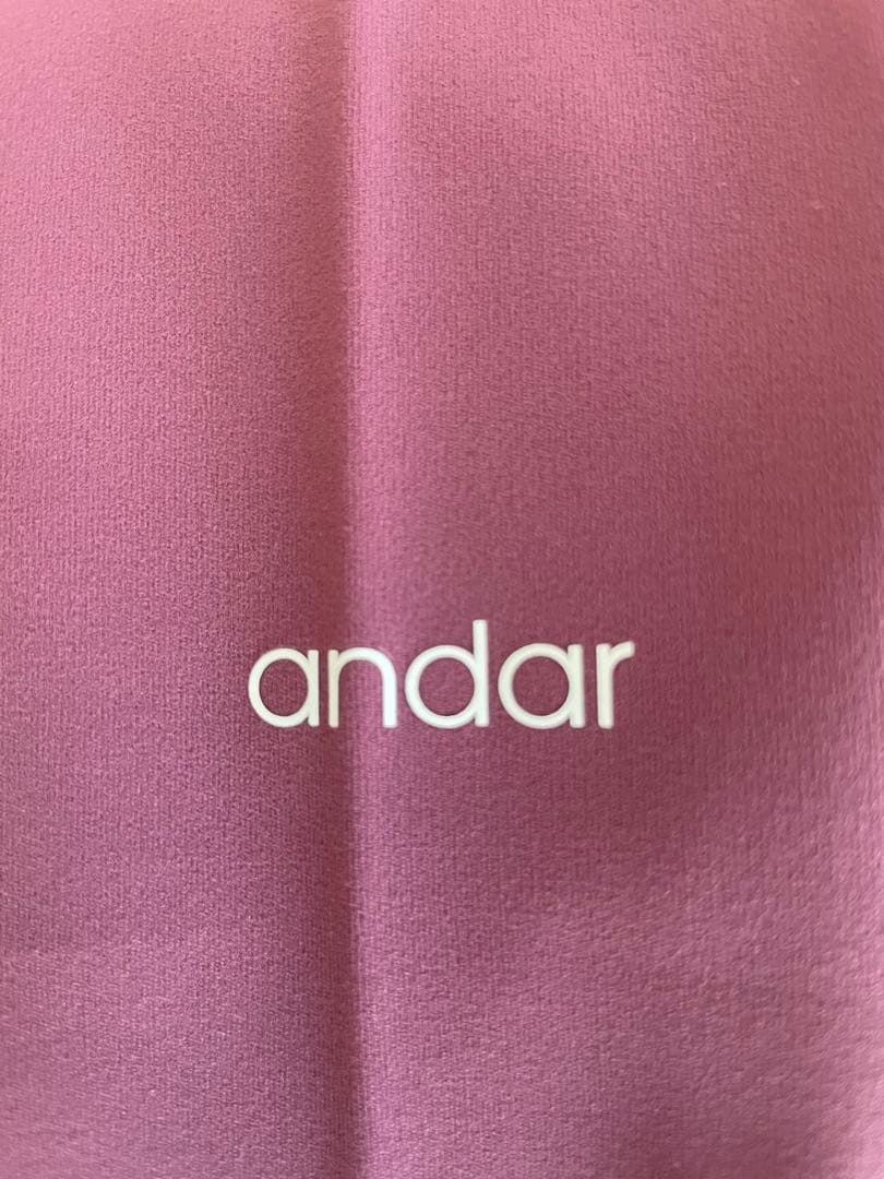 【新品】andor レギンス M 9丈　クランベリージュース