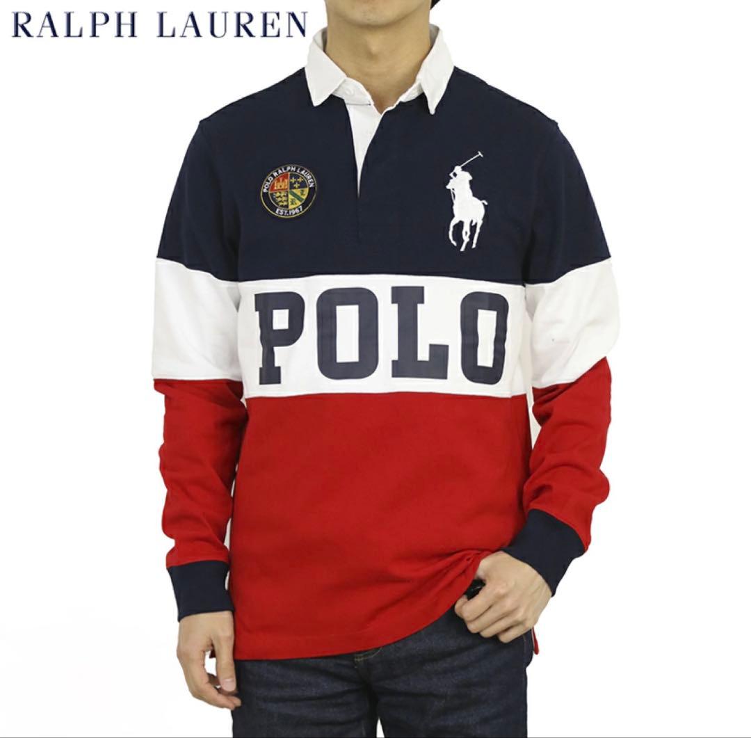 【完売商品】現行タグPOLO RALPH LAUREN ラガーシャツコットン