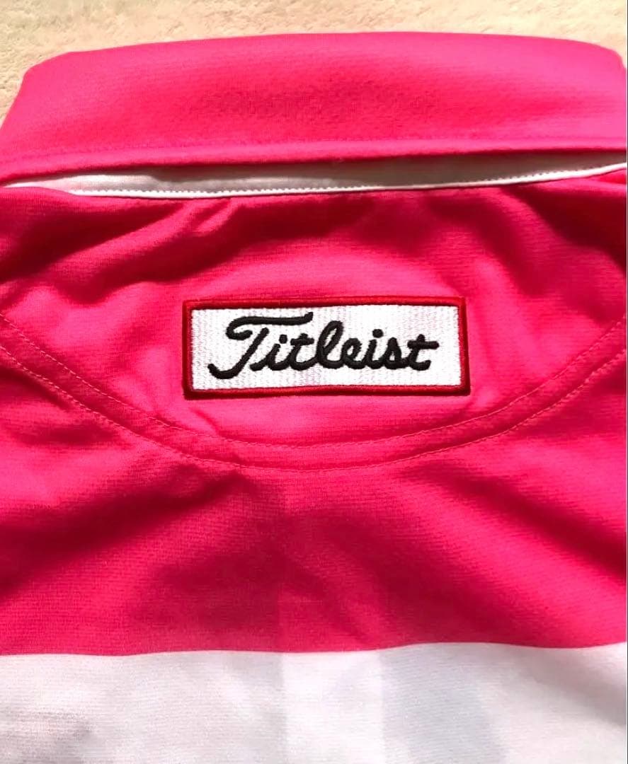 Titleistツアーモデル ポロシャツ ゴルフウェア 刺繍ロゴ付 プラスクール