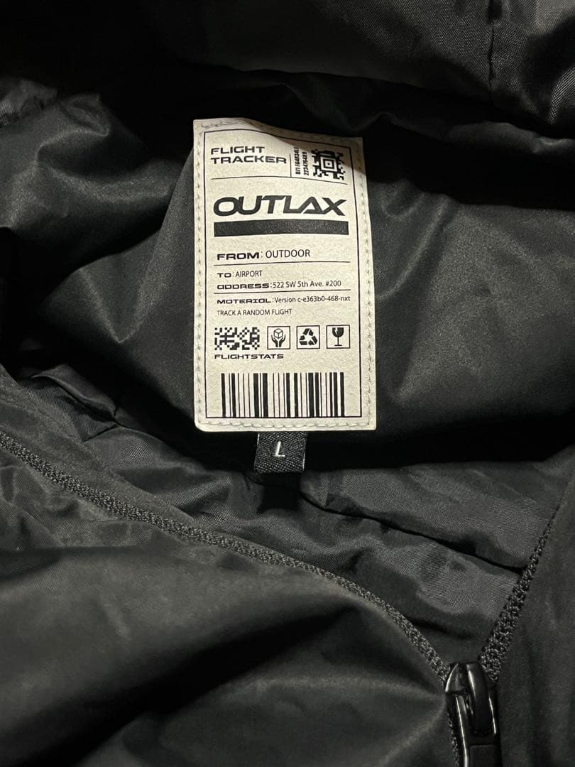 スノボウェア　OUTLAX ブラック L