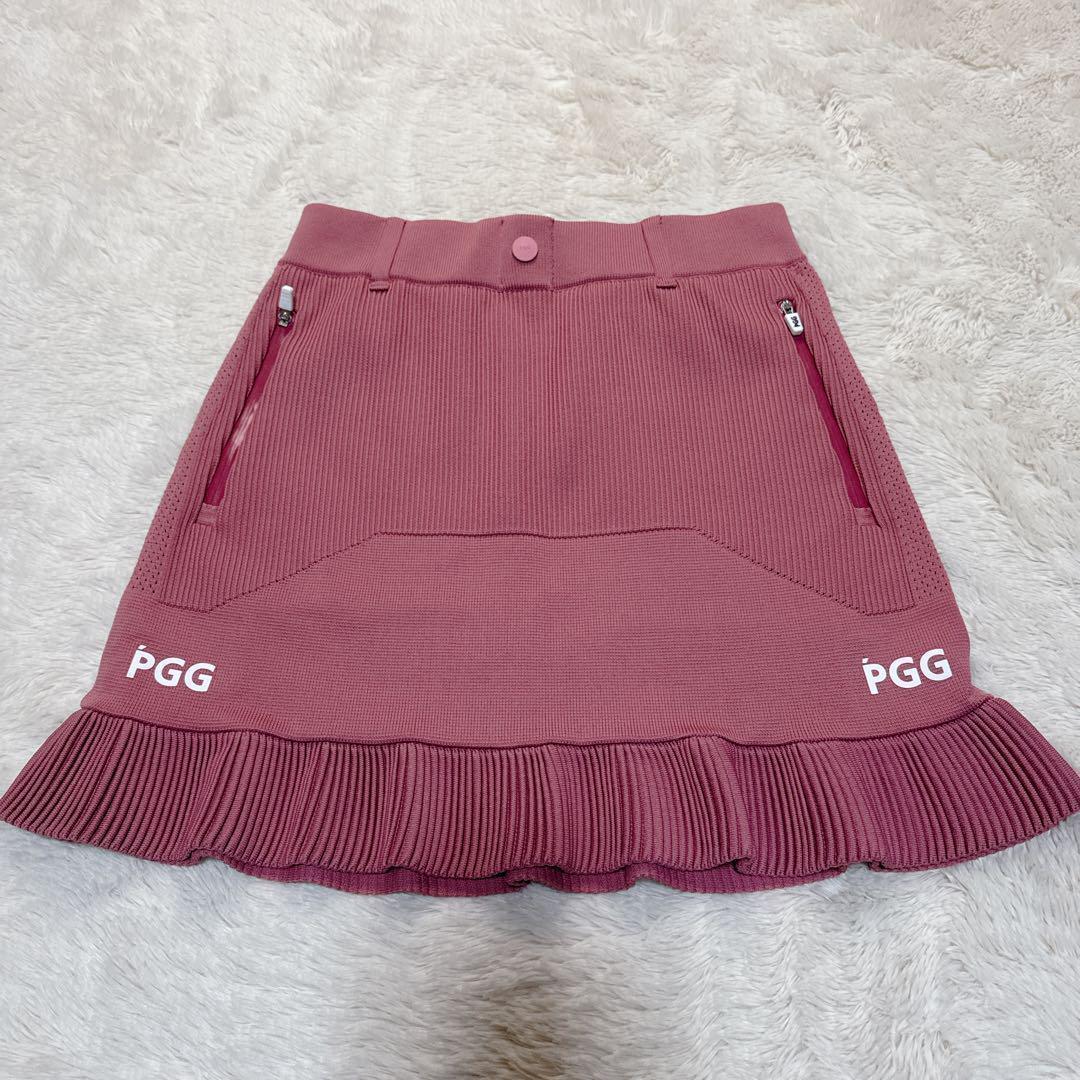 【美品】PGG フリル付きフードパーカー ピンク 可愛い！セットアップ　サイズ0