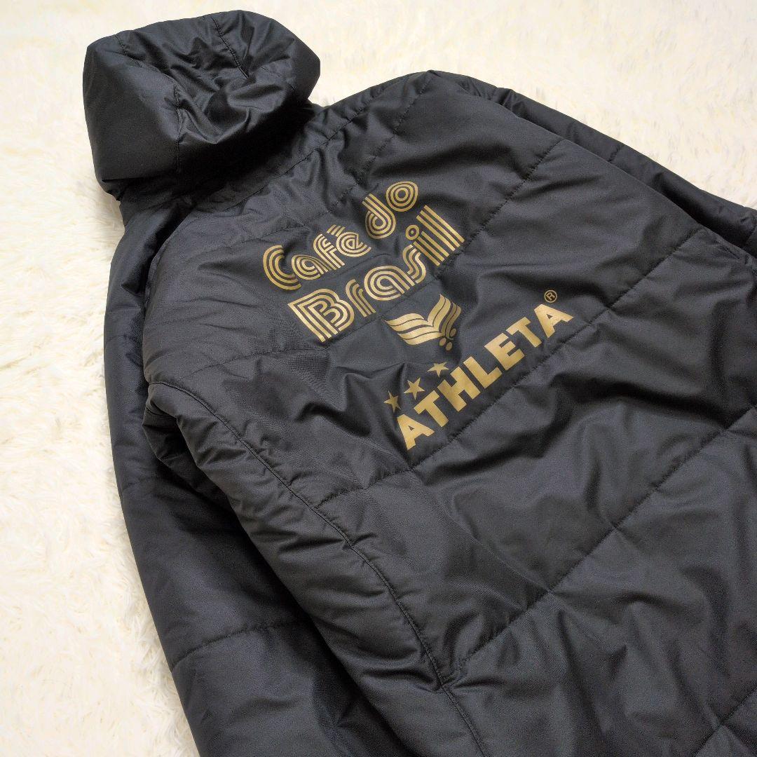 アスレタ ベンチコート ATHLETA ロングコート 黒 M