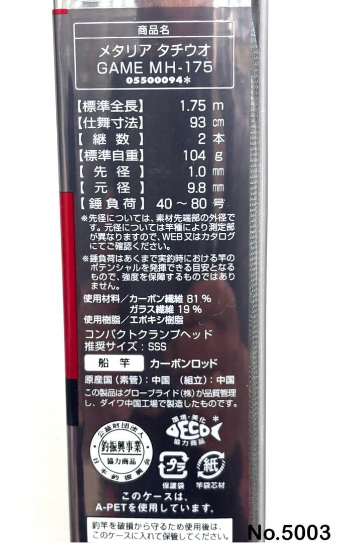 No.5003 メタリア タチウオGAME MH-175