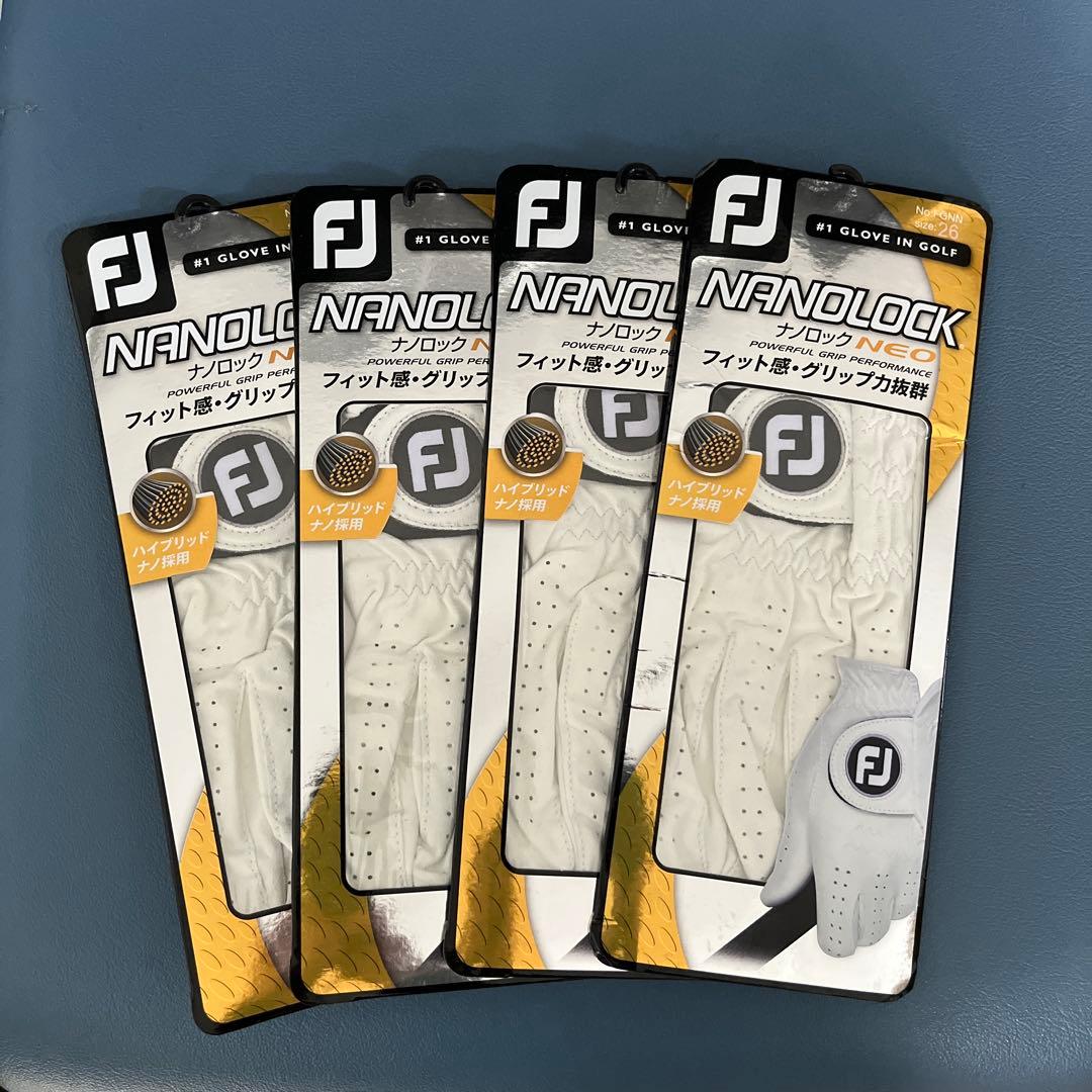 FootJoy NANOLOCK NEO ゴルフグローブ 4枚セット左手用