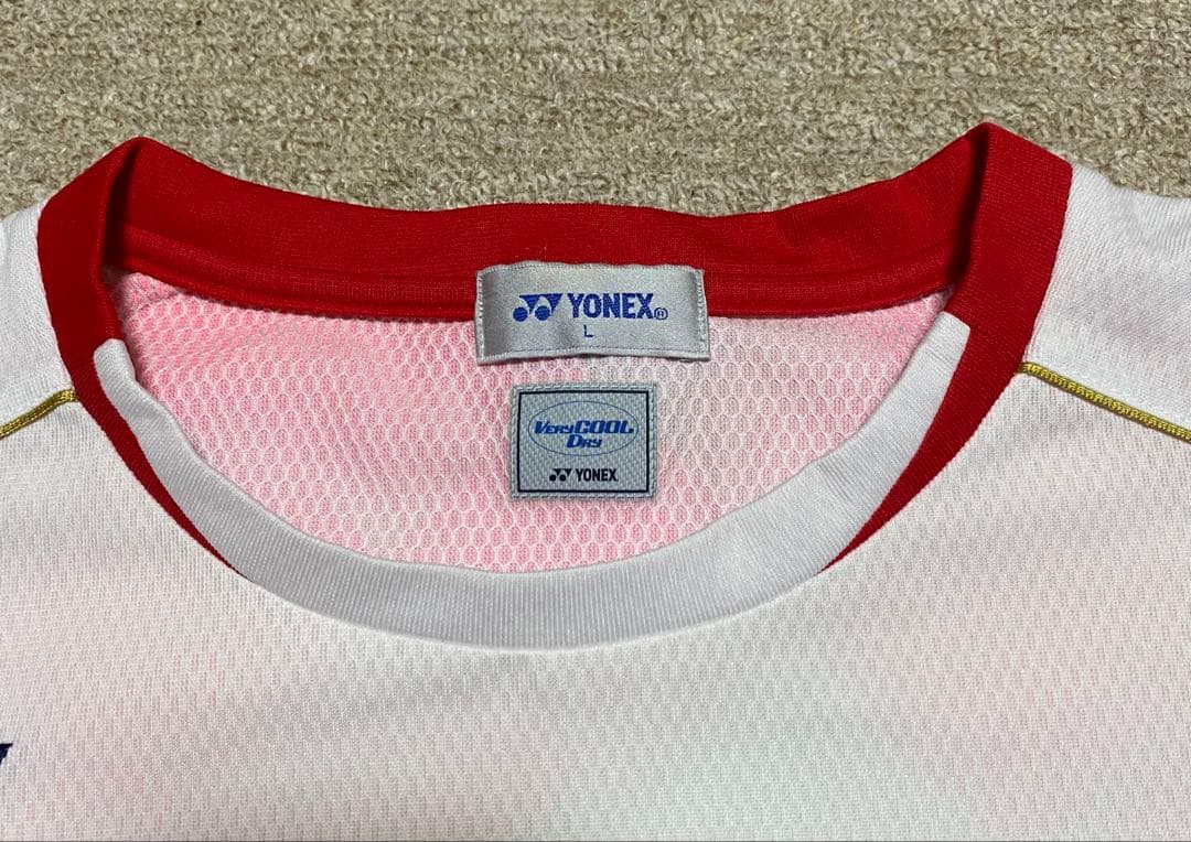 YONEX バドミントンゲームシャツ　日本代表ユニL