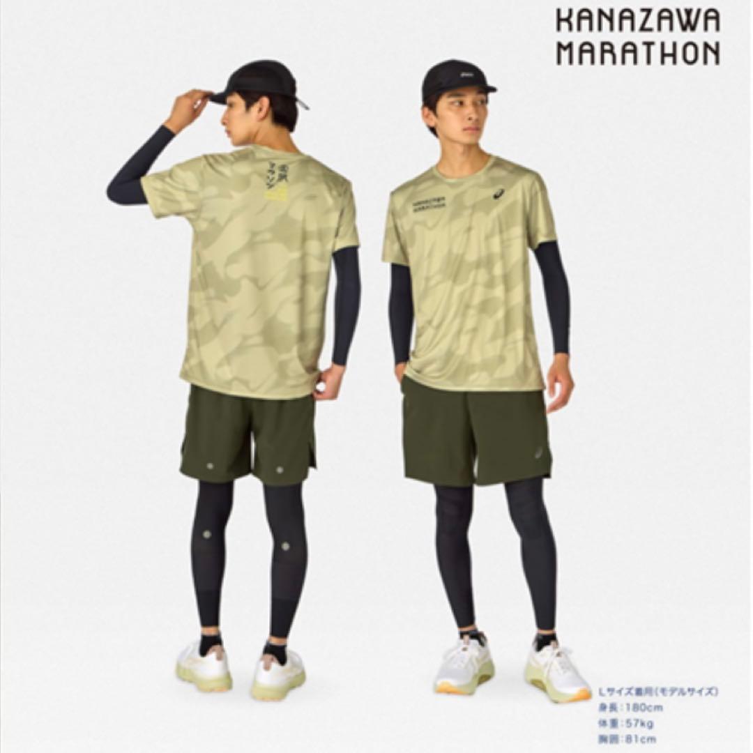未使用タグ付き　asics　金沢マラソン　Tシャツ　XLサイズ