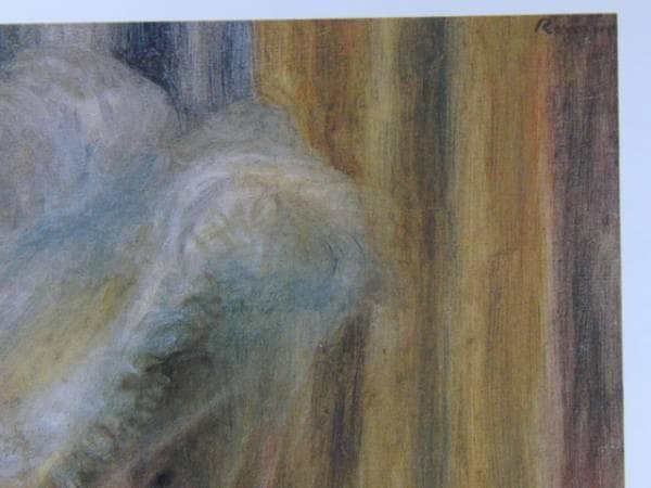 ルノワール 、【帽子の女】、希少画集画、新品高級額・額装付、状態良好