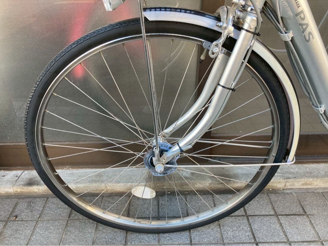 中古電動自転車 ヤマハPAS 26インチ シルバー横浜 №3710