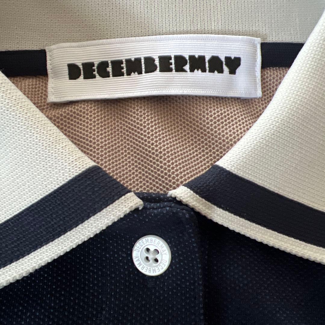 DECEMBERMAY ディセンバーメイ ゴルフ ポロシャツ ネイビー