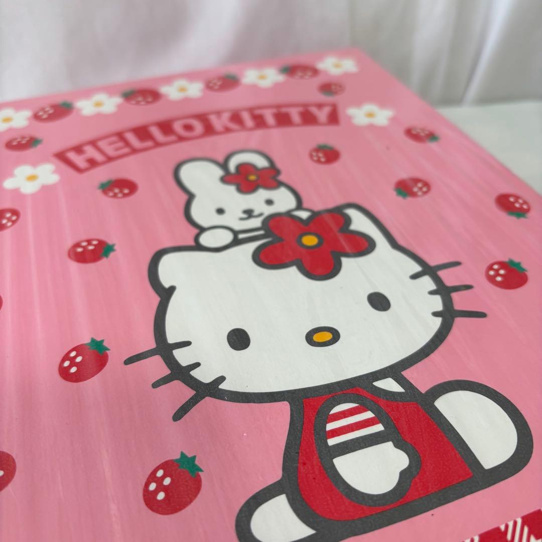未開封】キティ お道具箱 1997年 日本製 当時物 サンリオ レ収納ケース 苺