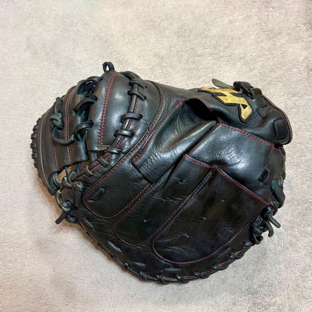 ハタケヤマ 軟式 キャッチャーミット 良型 ブラック 野球